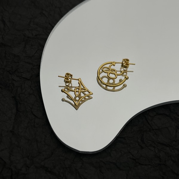 LOUIS VUITTON Earrings Women's Gold