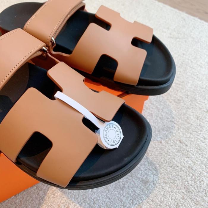 Hermes Chypre Sandal Naturel Black Smooth Calfskin Leather