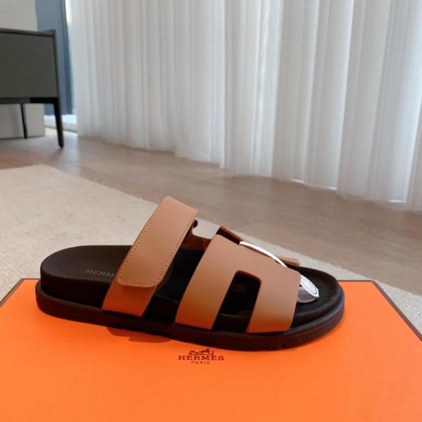 Hermes Chypre Sandal Naturel Black Smooth Calfskin Leather