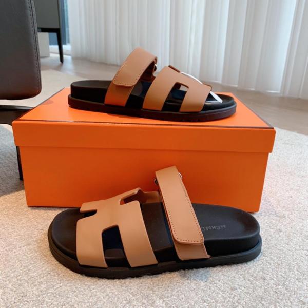 Hermes Chypre Sandal Naturel Black Smooth Calfskin Leather