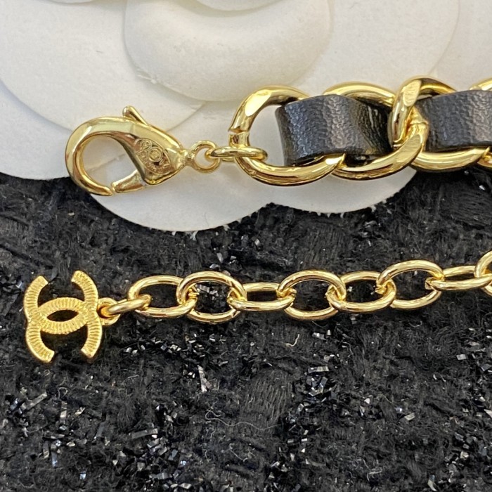 CHANEL Camellia Flower Metal Necklaces Women's