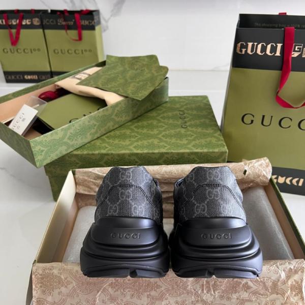 Gucci Rhyton Black GG Supreme Canvas