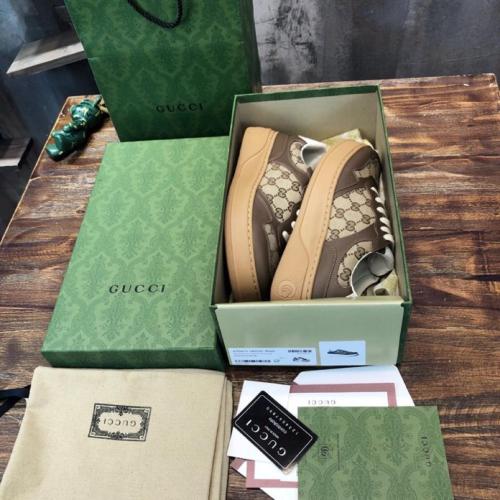 Gucci WOMEN'S GG SNEAKER Beige and ebony Orignal GG canvas