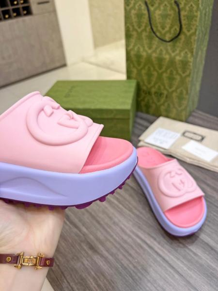 GUCCI Slide Sandals Candy Pink Women's