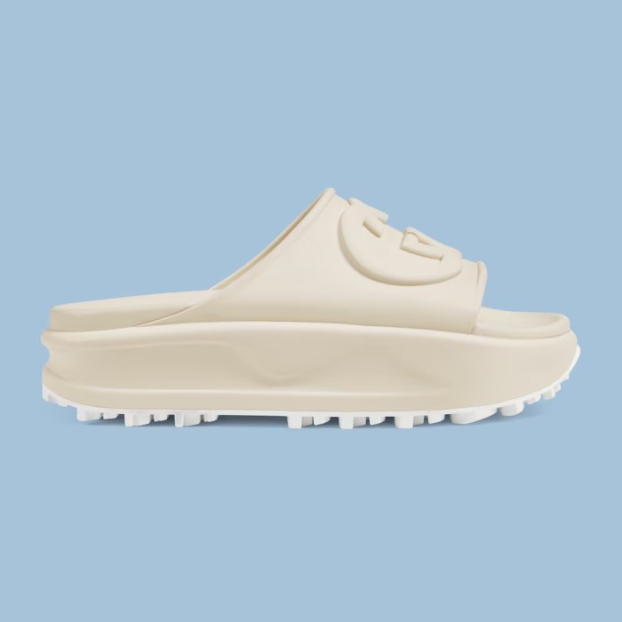 GUCCI Slide Sandals Off White