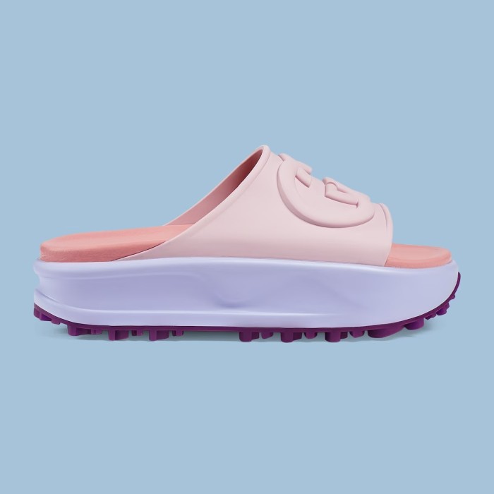 GUCCI Slide Sandals Candy Pink Women's