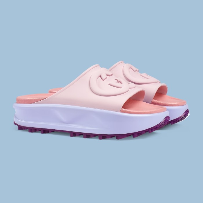 GUCCI Slide Sandals Candy Pink Women's