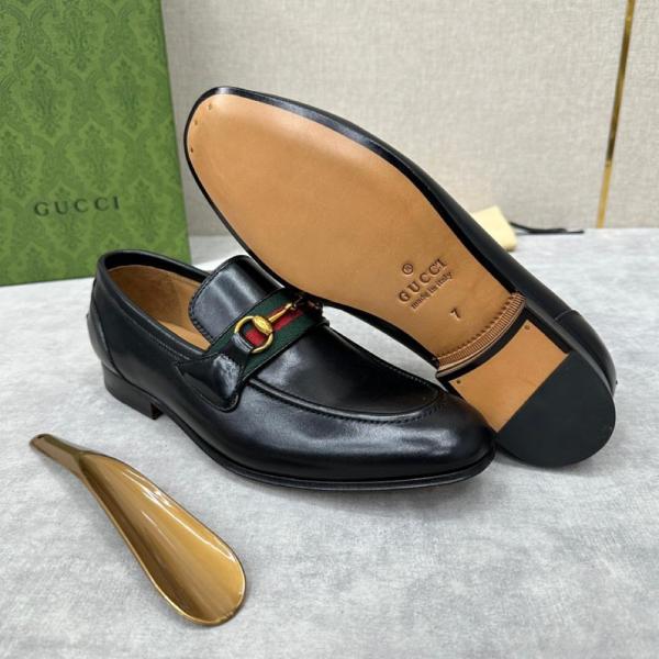 GUCCI Horsebit Loafer 'Black' Men's