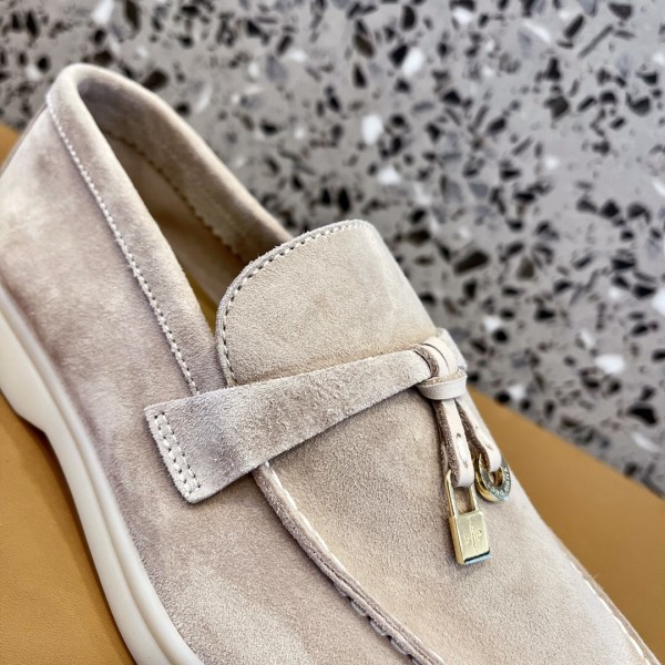 Loro Piana Casual Single Shoes Women's Gray