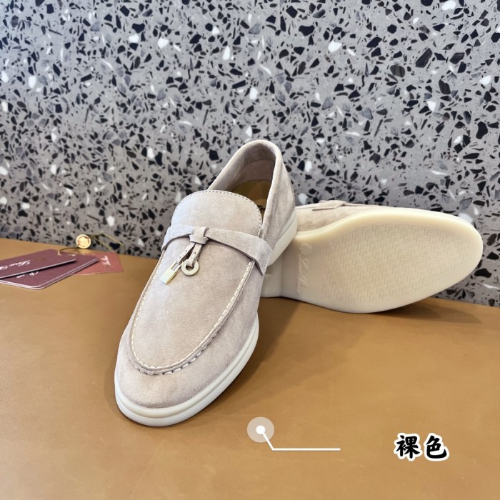 Loro Piana Casual Single Shoes Women's Gray