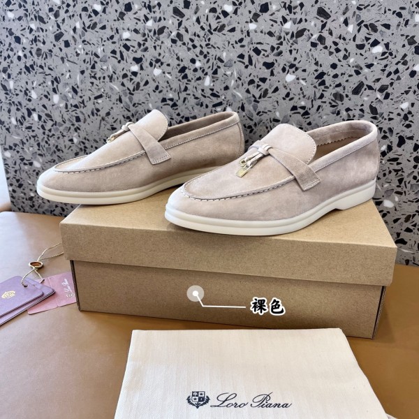 Loro Piana Casual Single Shoes Women's Gray