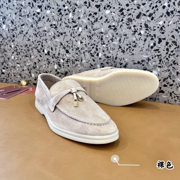Loro Piana Casual Single Shoes Women's Gray