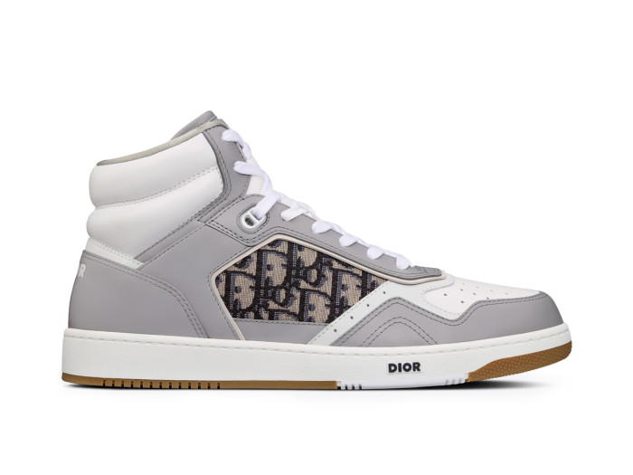 Dior B27 High Grey White Beige Black Dior Oblique Jacquard