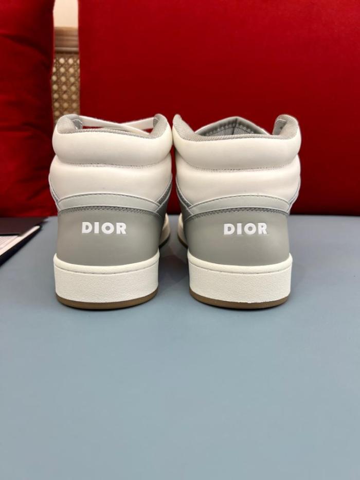Dior B27 High Grey White Beige Black Dior Oblique Jacquard