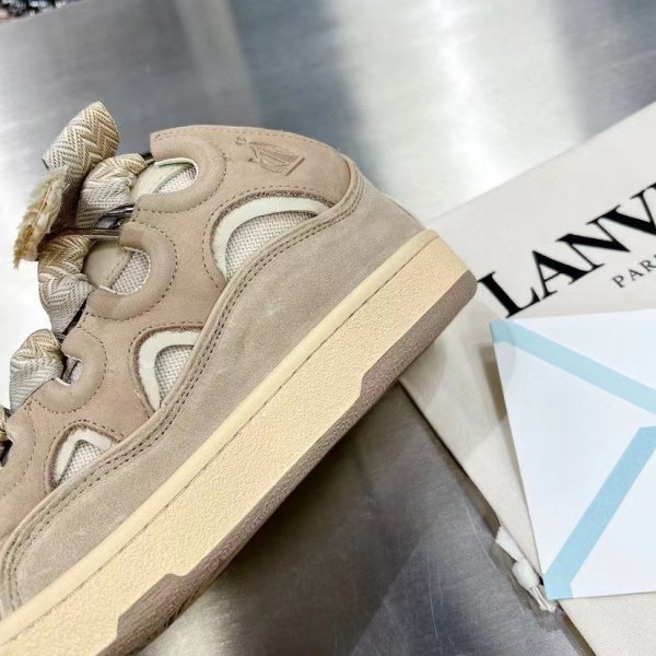 Lanvin Curb Sneaker White Beige