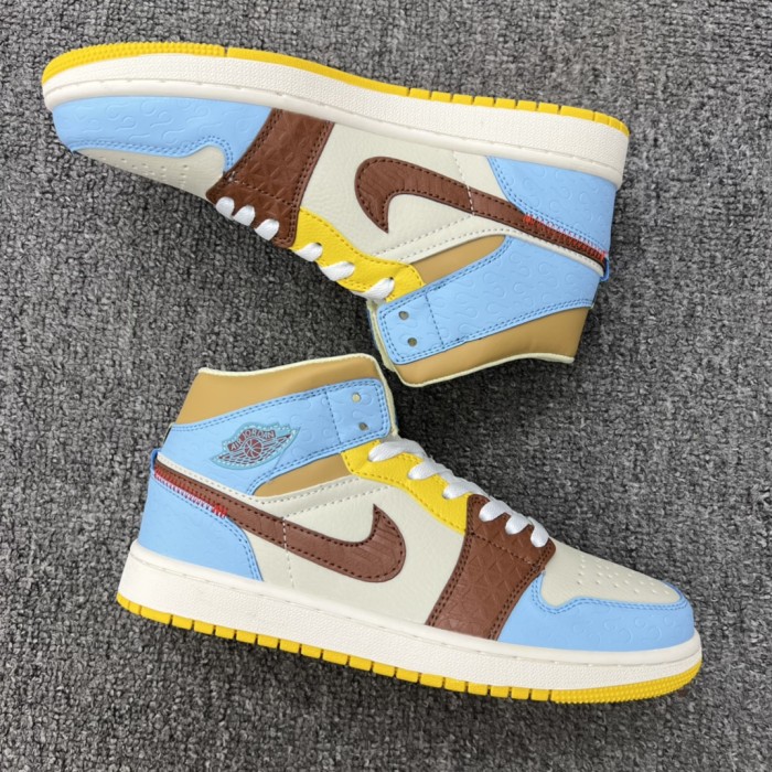 Jordan 1 Mid SE Fearless Maison Chateau Rouge