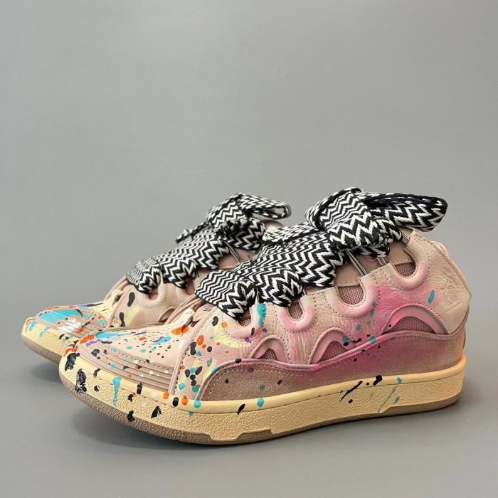 Lanvin Leather Curb Gallery Dept. Pale Pink Multi