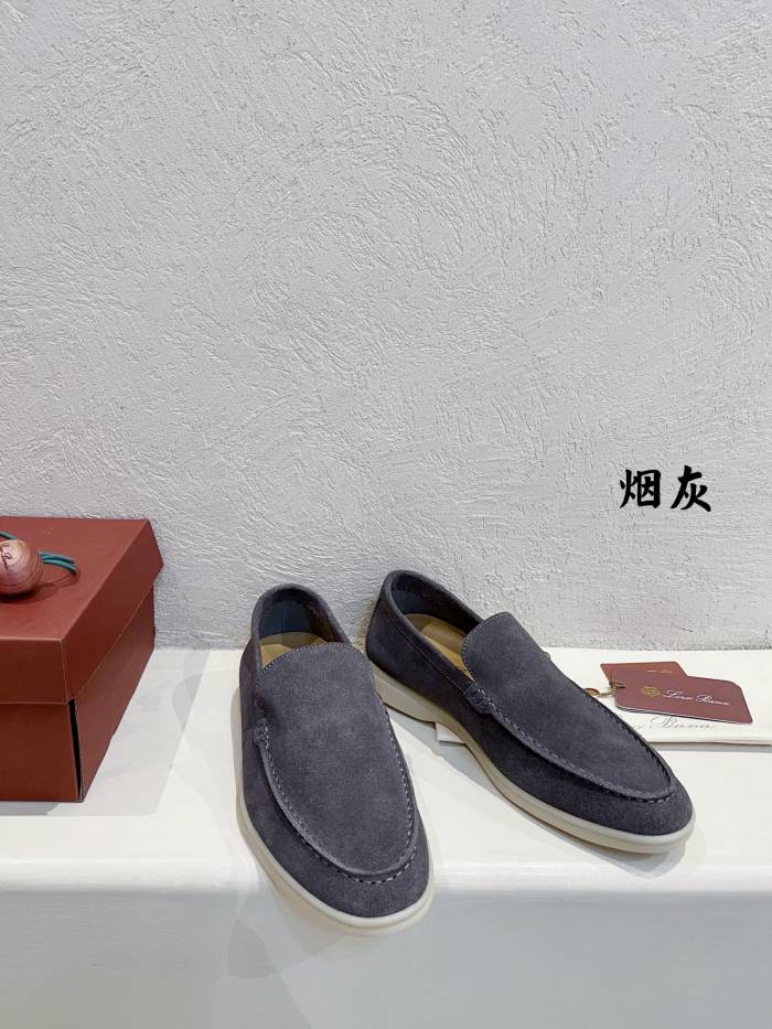 Loro Piana Summer Walk Casual Shoes Men's Gull Gray