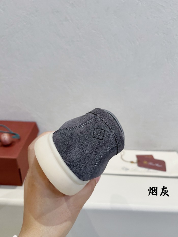 Loro Piana Summer Walk Casual Shoes Men's Gull Gray