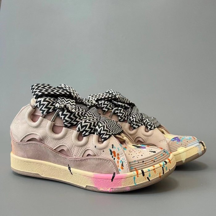 Lanvin Leather Curb Gallery Dept. Pale Pink Multi