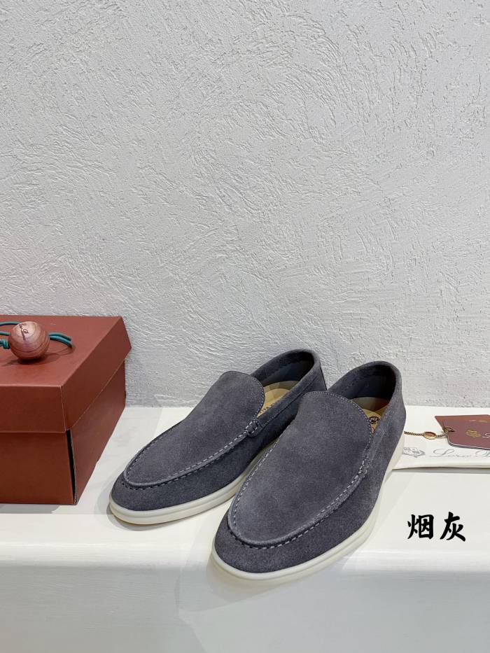 Loro Piana Summer Walk Casual Shoes Men's Gull Gray