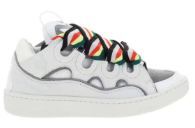 Lanvin Leather Curb White Multi