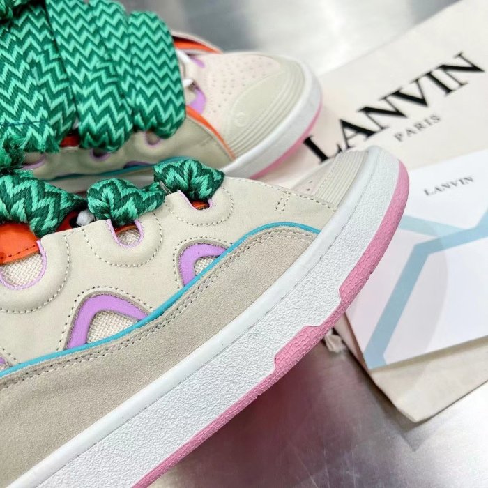 Lanvin Curb Sneaker Beige Pink