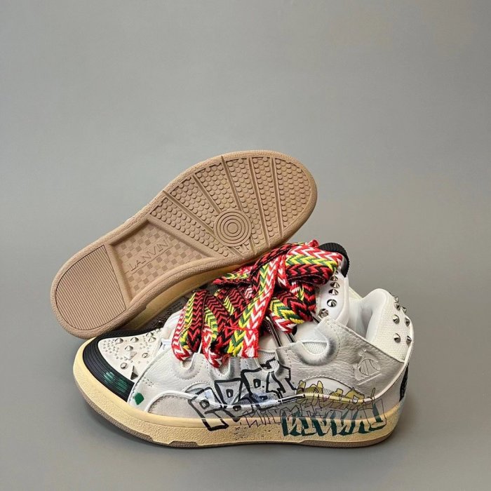 Lanvin Curb Sneaker Graffiti