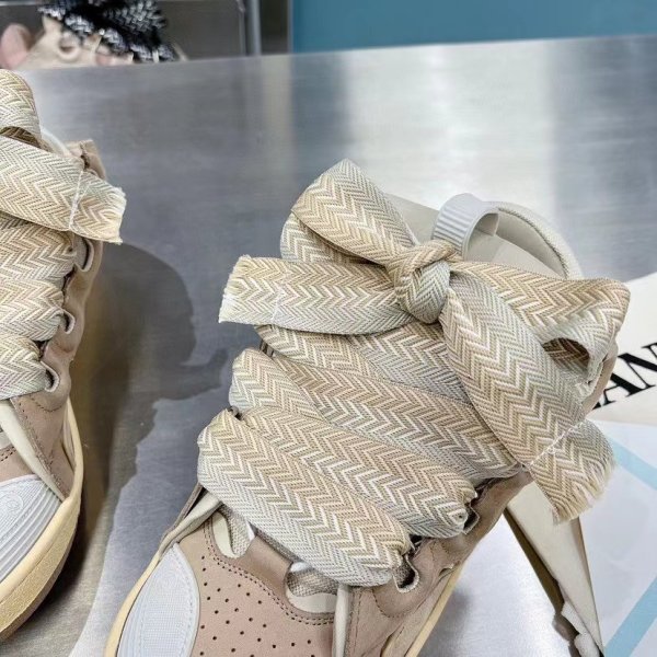 Lanvin Curb Sneaker White Beige