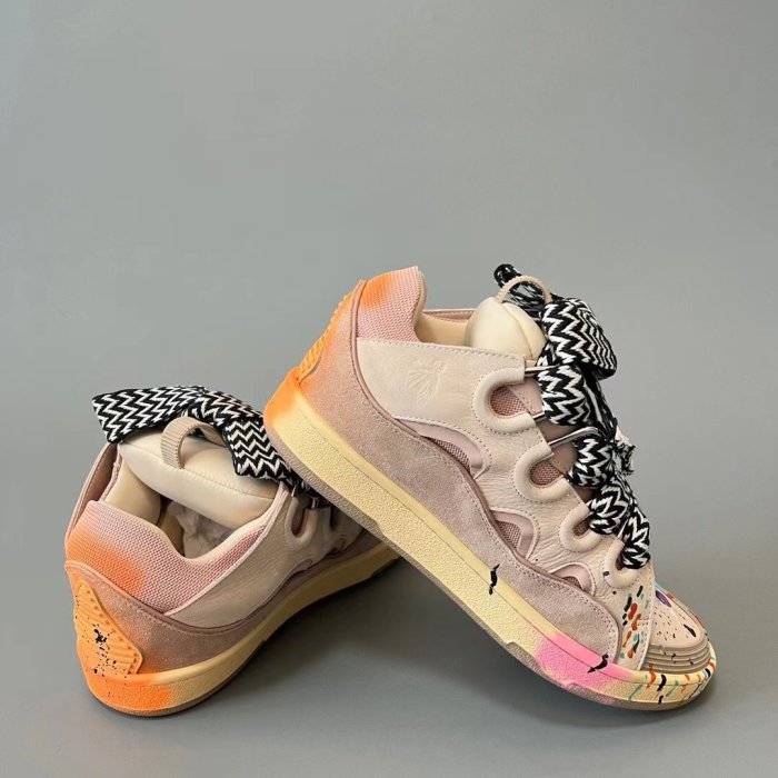 Lanvin Leather Curb Gallery Dept. Pale Pink Multi
