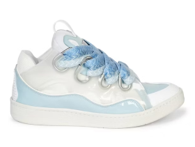Lanvin Curb Sneaker White Light Blue