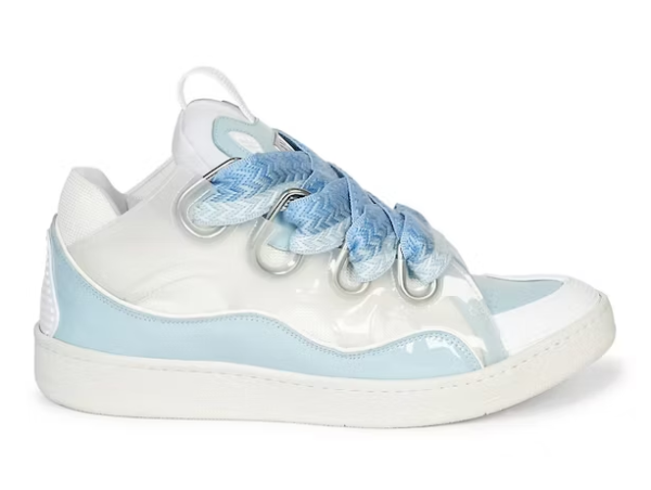 Lanvin Curb Sneaker White Light Blue