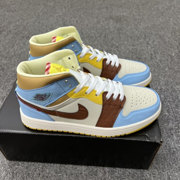 Jordan 1 Mid SE Fearless Maison Chateau Rouge