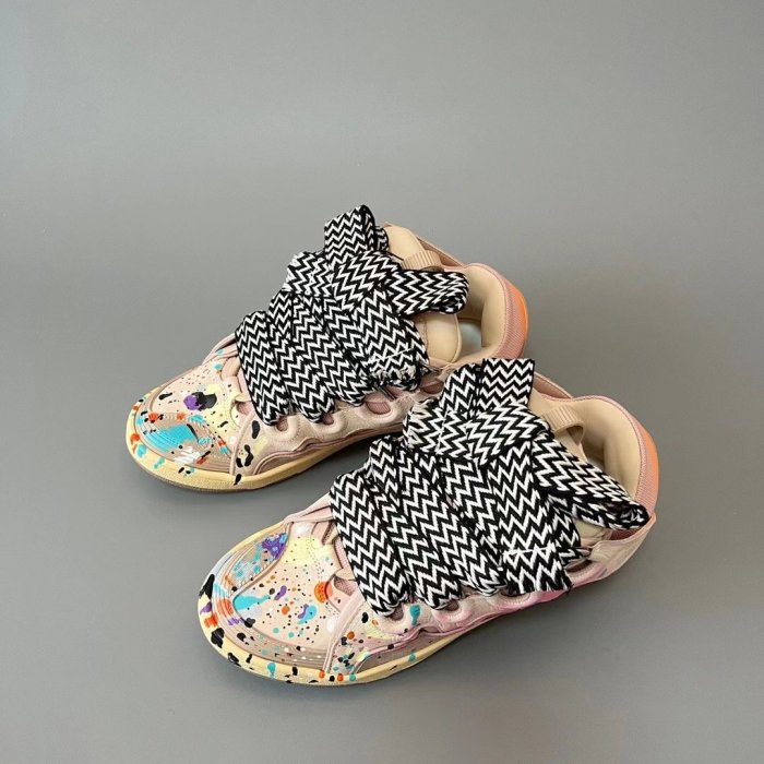 Lanvin Leather Curb Gallery Dept. Pale Pink Multi