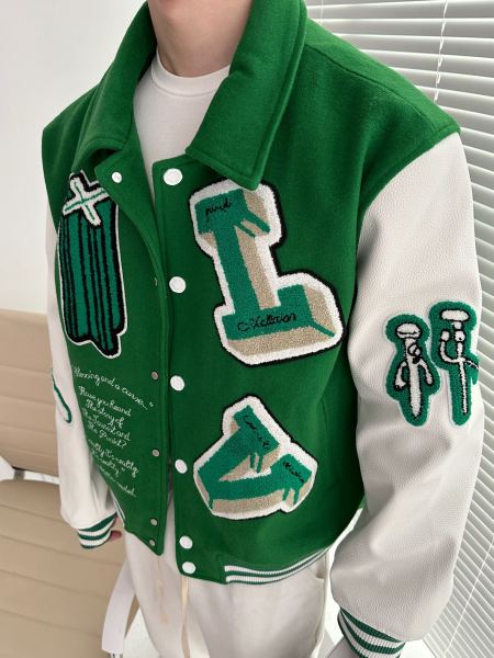 LOUIS VUITTON Varsity Leather Jacket