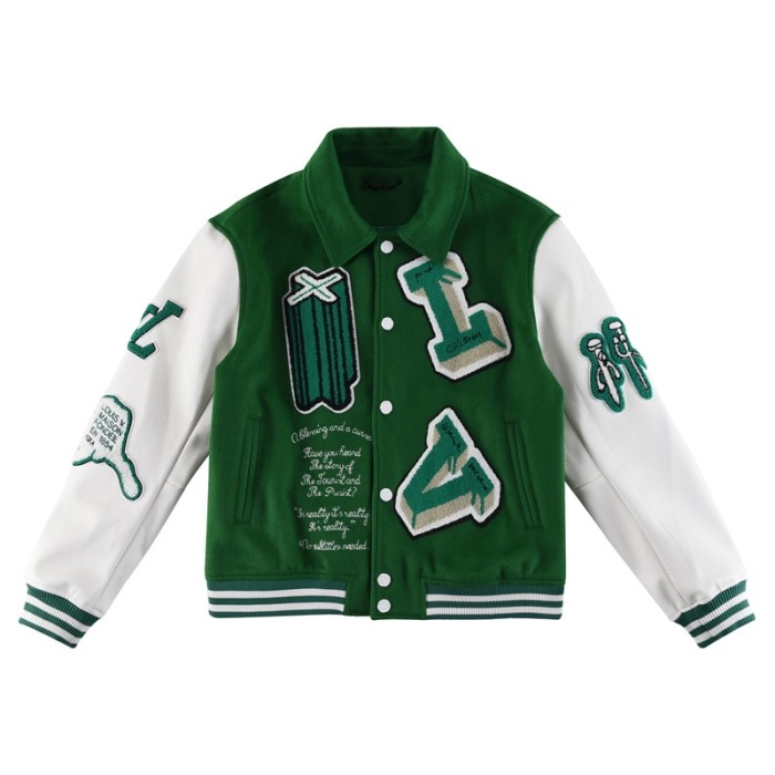 LOUIS VUITTON Varsity Leather Jacket