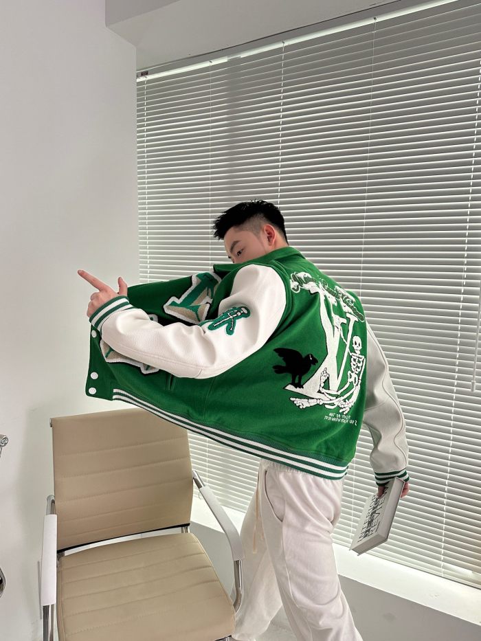 LOUIS VUITTON Varsity Leather Jacket