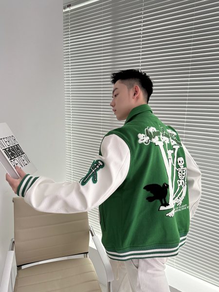 LOUIS VUITTON Varsity Leather Jacket