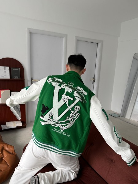 LOUIS VUITTON Varsity Leather Jacket