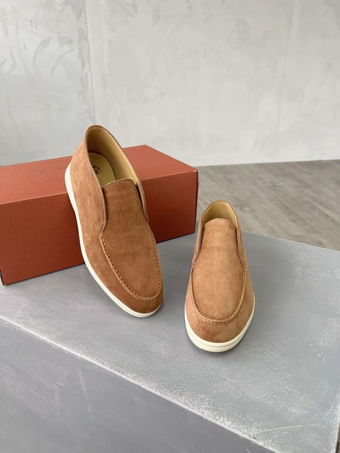 Loro Piana Open Walk Ankle Boots Men's Brown