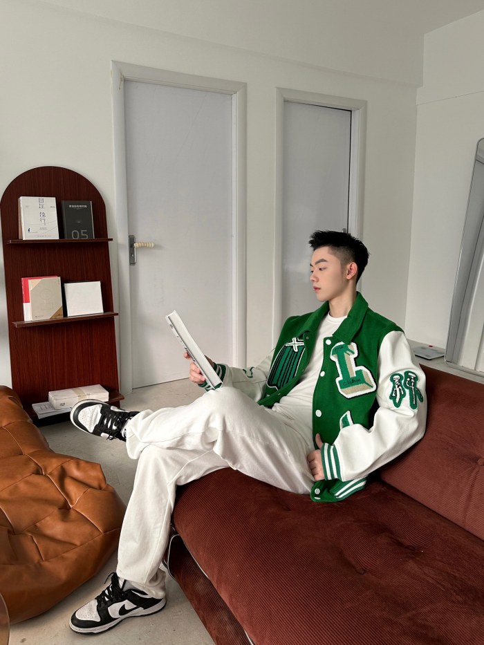 LOUIS VUITTON Varsity Leather Jacket