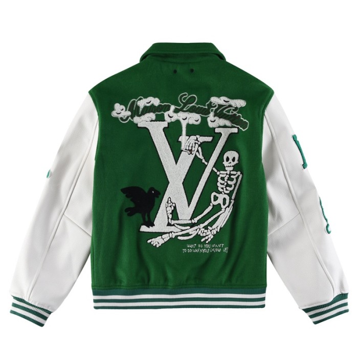 LOUIS VUITTON Varsity Leather Jacket