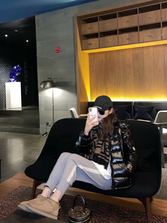 Moncler Maya Hooded Puffer Shiny Jacket