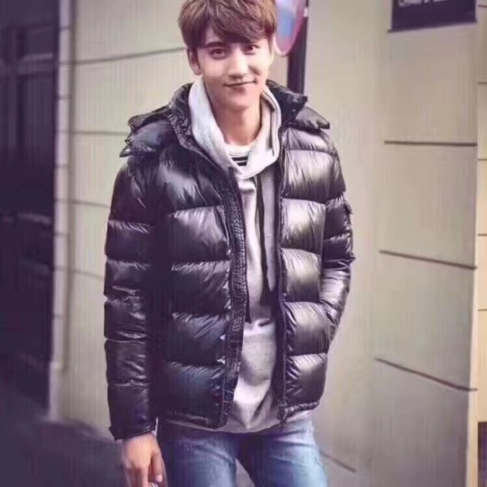 Moncler Maya Hooded Puffer Shiny Jacket