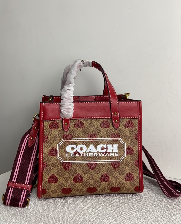  Handbags Coach CF127 size；22/20 cm