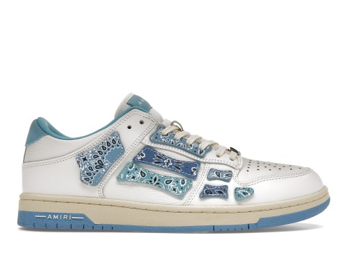 AMIRI Skel Top Low Bandana White Light Blue