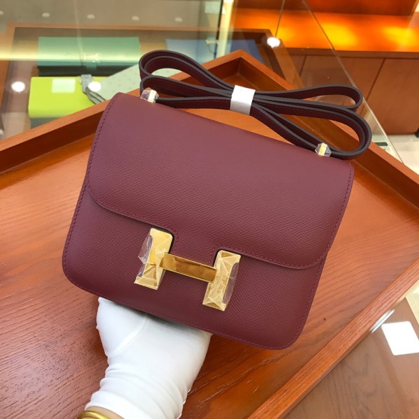  Handbags Hermes Constance  size:18 cm