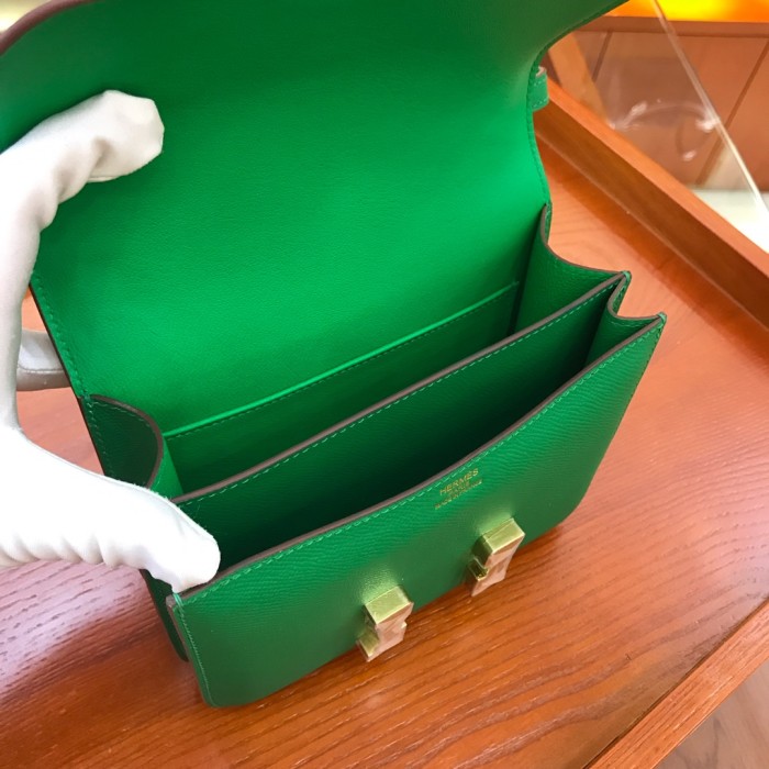  Handbags Hermes Constance size:18 cm
