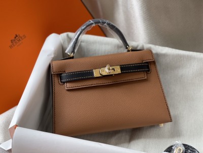  Handbags Hermes mini kelly  size:20cm