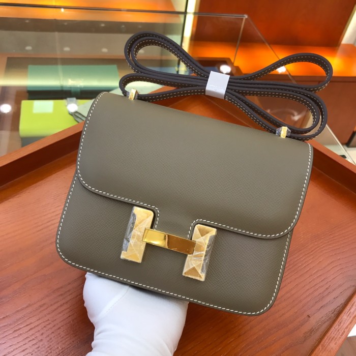  Handbags Hermes Constance  size:18 cm